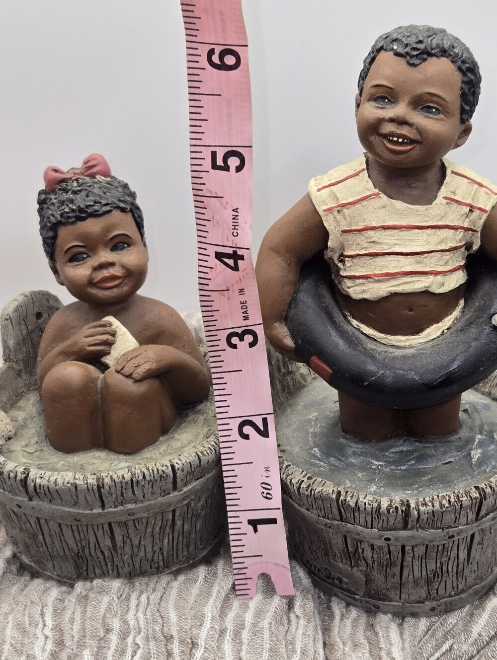 Vintage Martha Holcombe Root Besty And Bean Figurines 1988 All Gods Children - Picture 6 of 7
